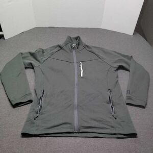 Smartwool Full Zip Fleece Jacket Men's XL Gray Hiking Outdoor Athletic Warm